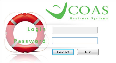 coas.exe login dialoog